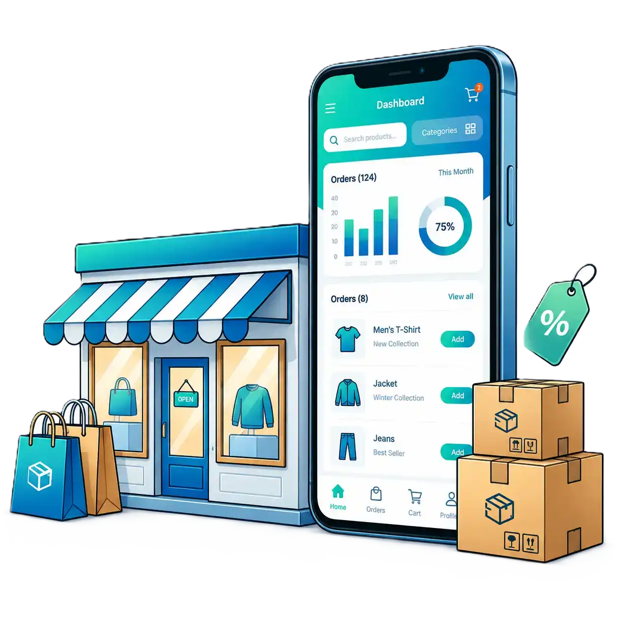 خدمات فروش آنلاین برای کسب‌وکارها